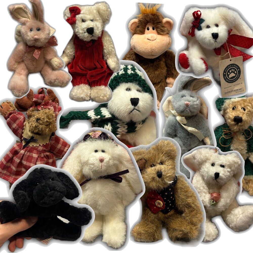 Vintage Boyds Bears & Friends Plush Collection - 21 Piece Lot